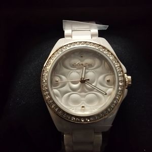 Coach Pink Woman's Watch New In Box
